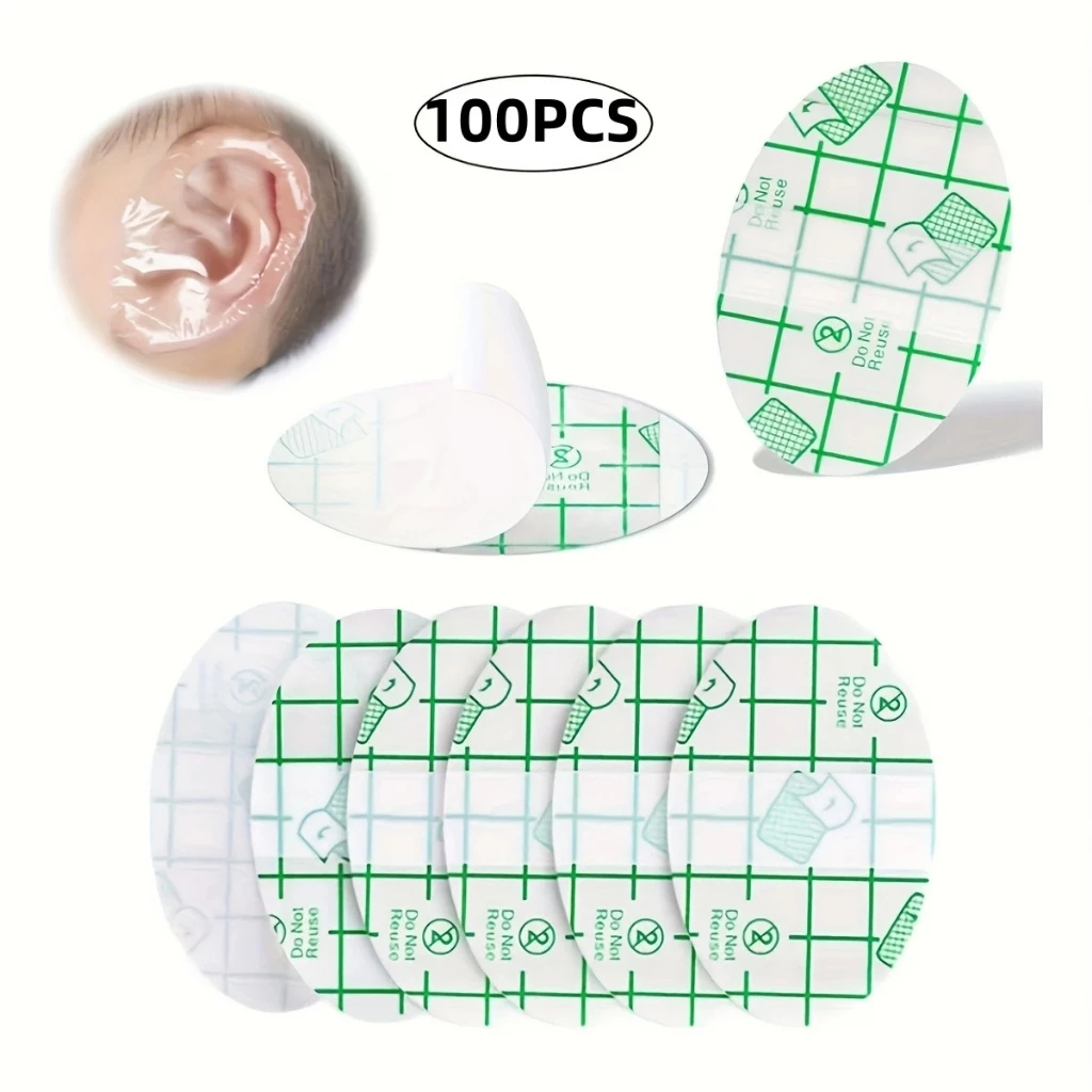 Kit 100pcs Adesivo Impermeável Orelha Banho Natação Infantil Adulto em Oferta na Shopee