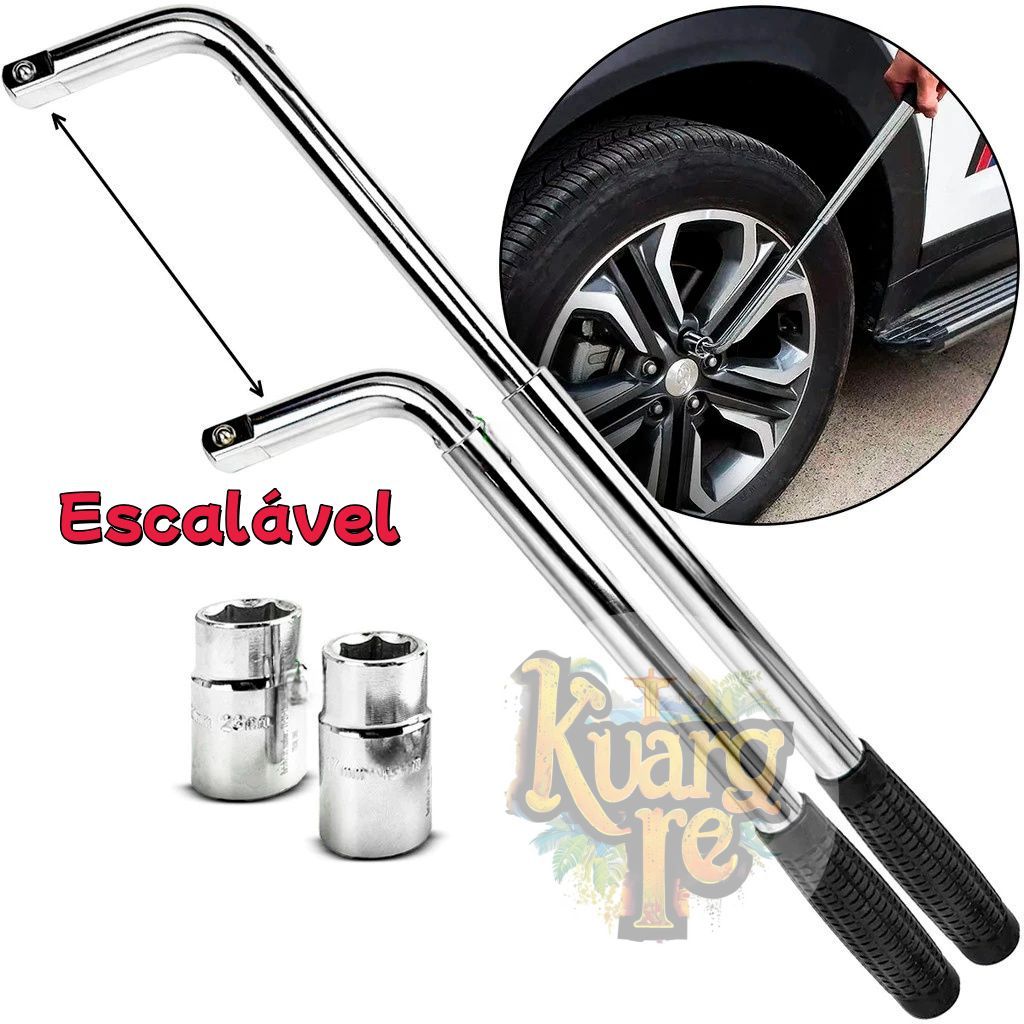 Chave De Roda L Ajustavel Alongavel 4 Em 1 (chave) em Oferta na Shopee