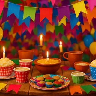 Kit Bandeirinhas Festa Junina Decoração São João Bandeirola Colorida OFF em Oferta na Shopee