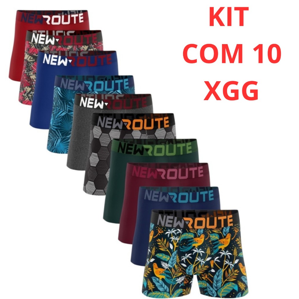 Kit Cueca Boxer Masculina Microfibra Cuecas Box