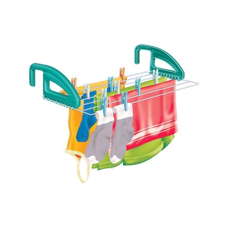 Varal Portátil Apartamento Janela Parede Porta Multiuso Dobrável Prático Secalux Slick Click em Oferta na Shopee