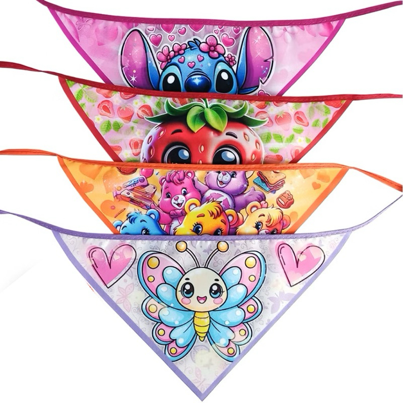 Bandana Pet Star Fêmea Para Cachorros - Acessórios Pet Com Víes - Ideal Para Banho e Tosa e Pet Shop