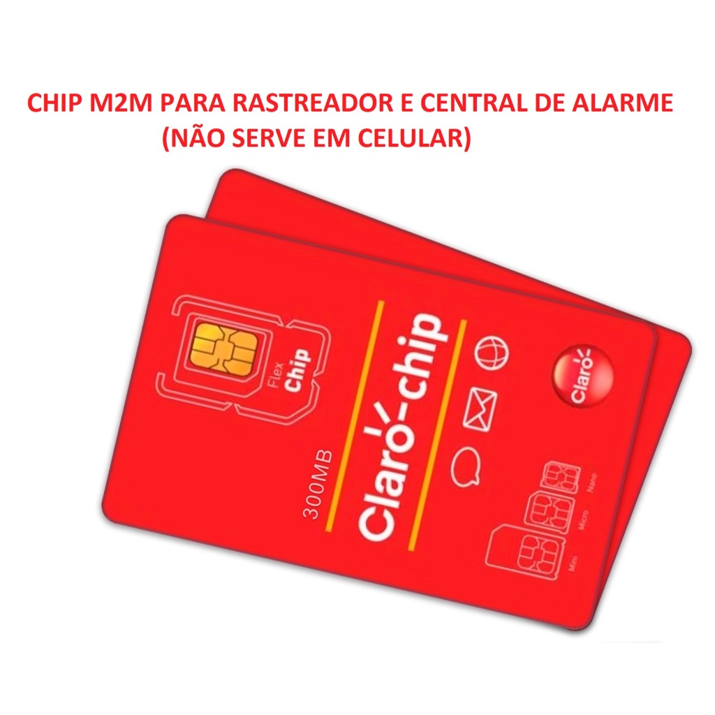 Chip p/ RASTREADOR/ Central Alarme/ Automação - M2M IOT 50 MB  + Plataforma de Gestao