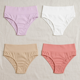 Kit 4 Calcinhas De Algodão Cós Alto Pós Parto – Cotton Premium, Confortáveis e Modeladoras em Oferta na Shopee