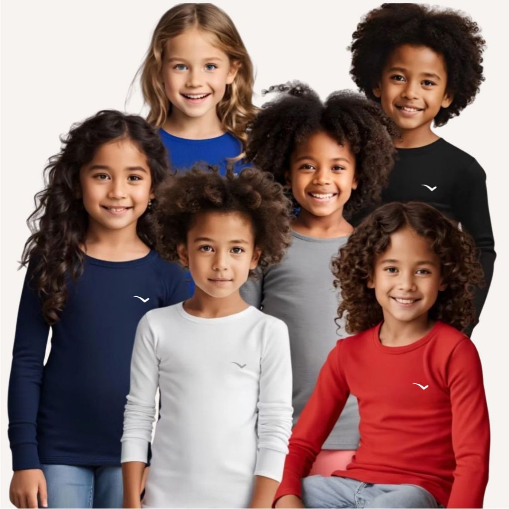 camisa térmica infantil proteção solar segunda pele envio em 24h promoção em Oferta na Shopee