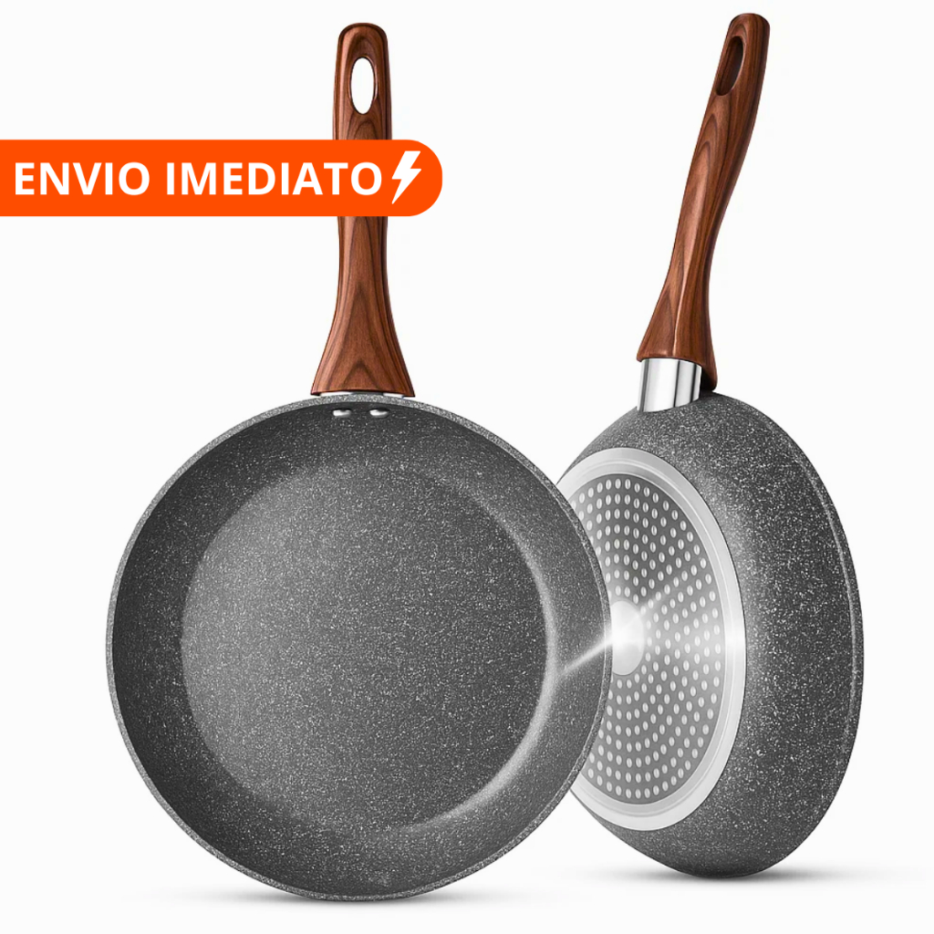 Frigideira Antiaderente Fundo Triplo Premium Utilidade Domestica Cozinha Não Precisa de Óleo