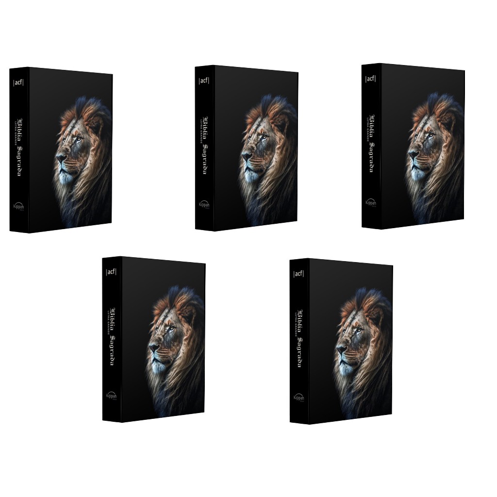 Kit Bíblia Sagrada | ACF | Leão Alteza | Capa dura | Letra Grande | 5 unidades