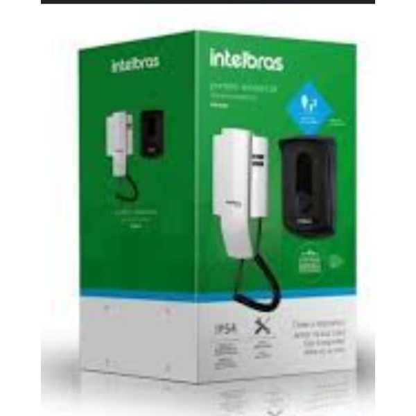 PORTEIRO RESIDENCIAL INTELBRAS COM AVISO DE PORTA ABERTA, AUTOMATIZADOR AUTOMATICO E FECHADURA ELÉTRICAS