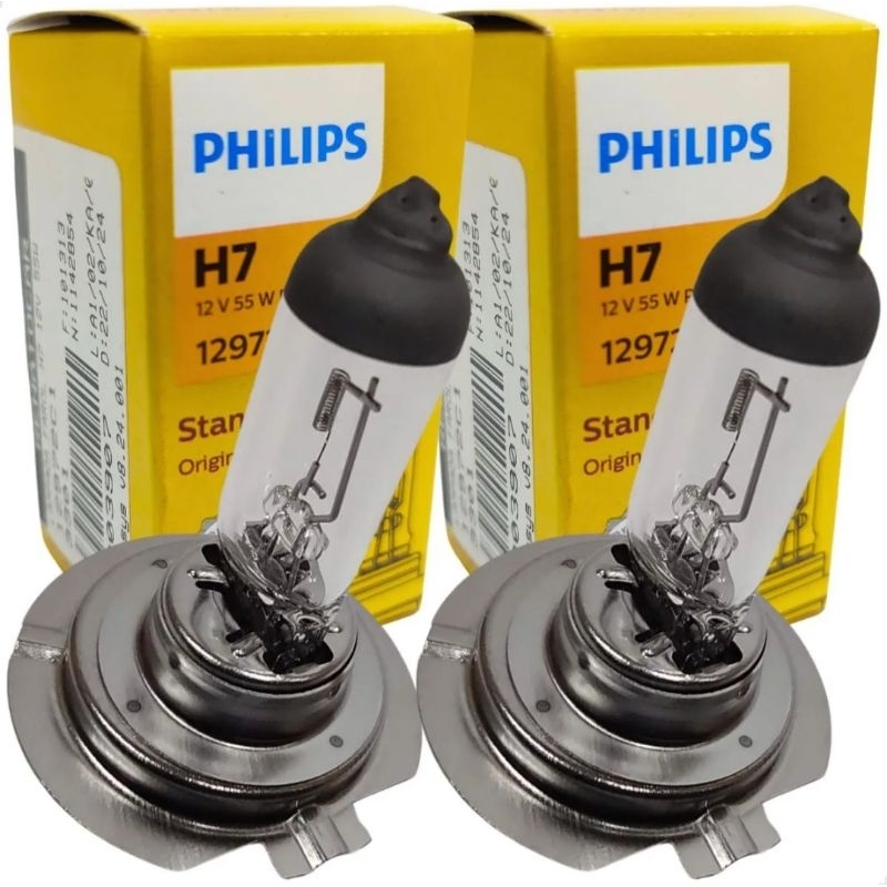 Par Lâmpadas Farol H7 12v 55w Philips Original Premium Promo