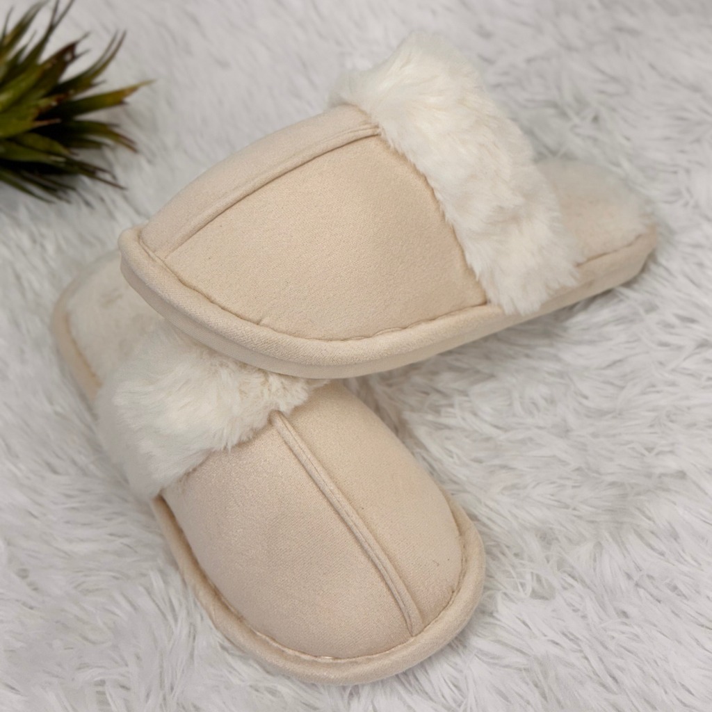 Pantufa Chinelo de Inverno Peluciada Forrada Com Lã Super Quentinha CV-203 em Oferta na Shopee