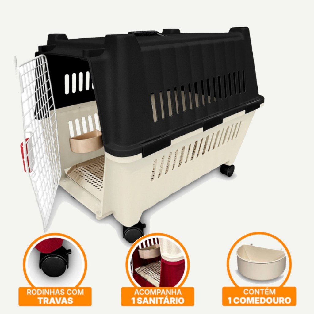 Caixa Transporte Pet Cão Cachorro Avião Viagens Carro Tamanho 5 N5