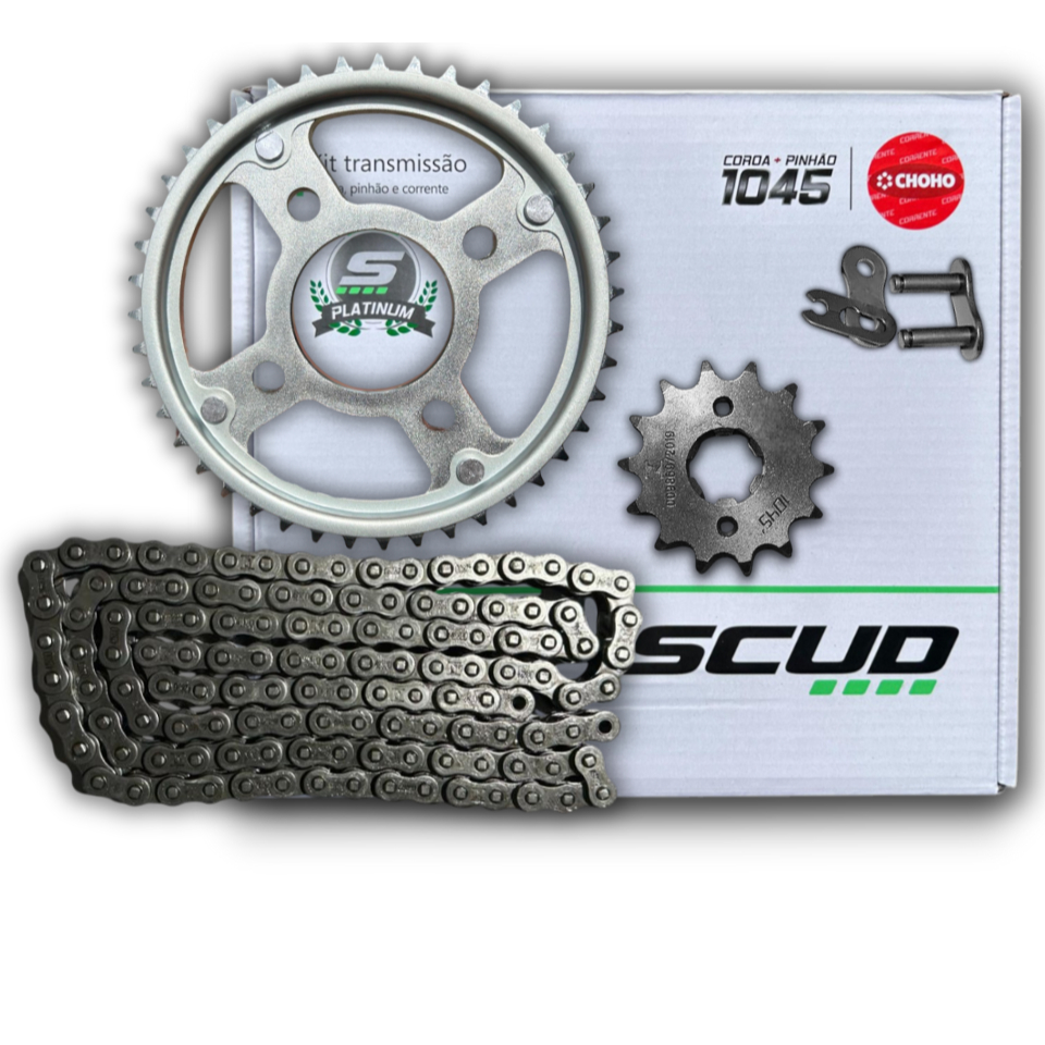 Kit Relação Transmissão Tração CBX TWISTER 250 2000/2008 SCUD COM RETENTOR