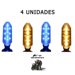 Seta Cg Titan Fan Twister Start Cb250 Pisca Led Drl Sequencial Coxim - 4 Unidades