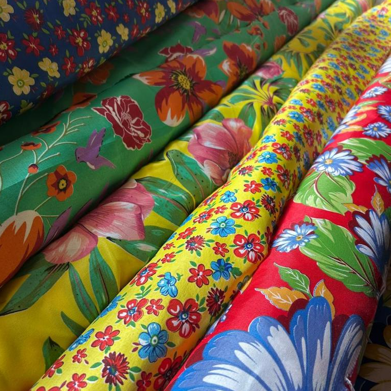 Tecido Chita Chitão Estampado 3 ou 5 metros em Oferta na Shopee