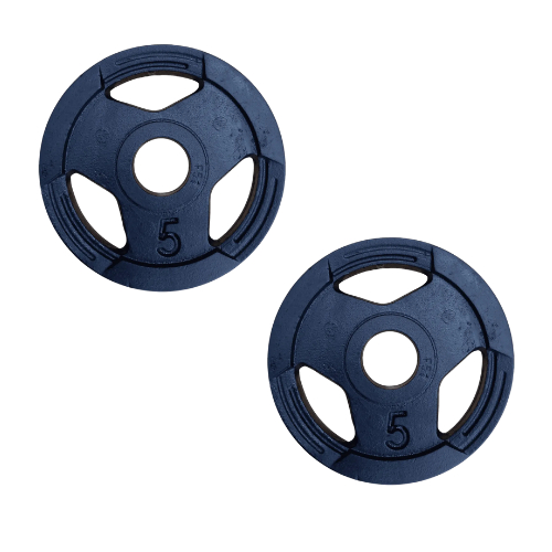 Par anilha Olimpica Ferro 05Kg em Oferta na Shopee