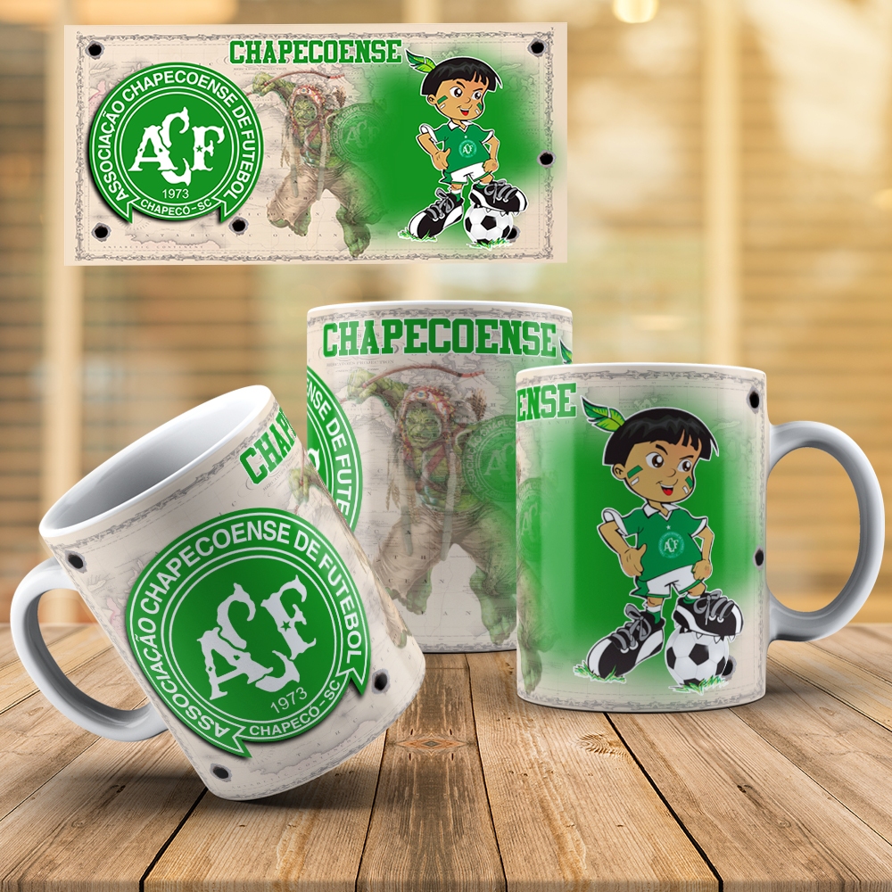 Caneca ACF Chapecoense | Escudo + Mascote | Produto Exclusivo
