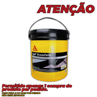 Sika Emulsão Asfáltica Igol® EcoAsfalto Balde 18kg Muros de Arrimo Concreto para Pedreiros em Oferta na Shopee