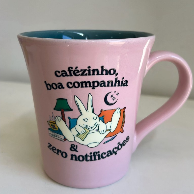 Caneca Pétala - Coelho Cafézinho em Oferta na Shopee