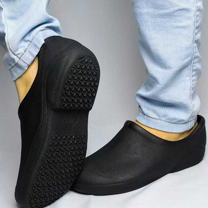 Sapato de Enfermeira Verde Fechado Enfermagem Profissional Uniforme Cozinha Babuche Confortável