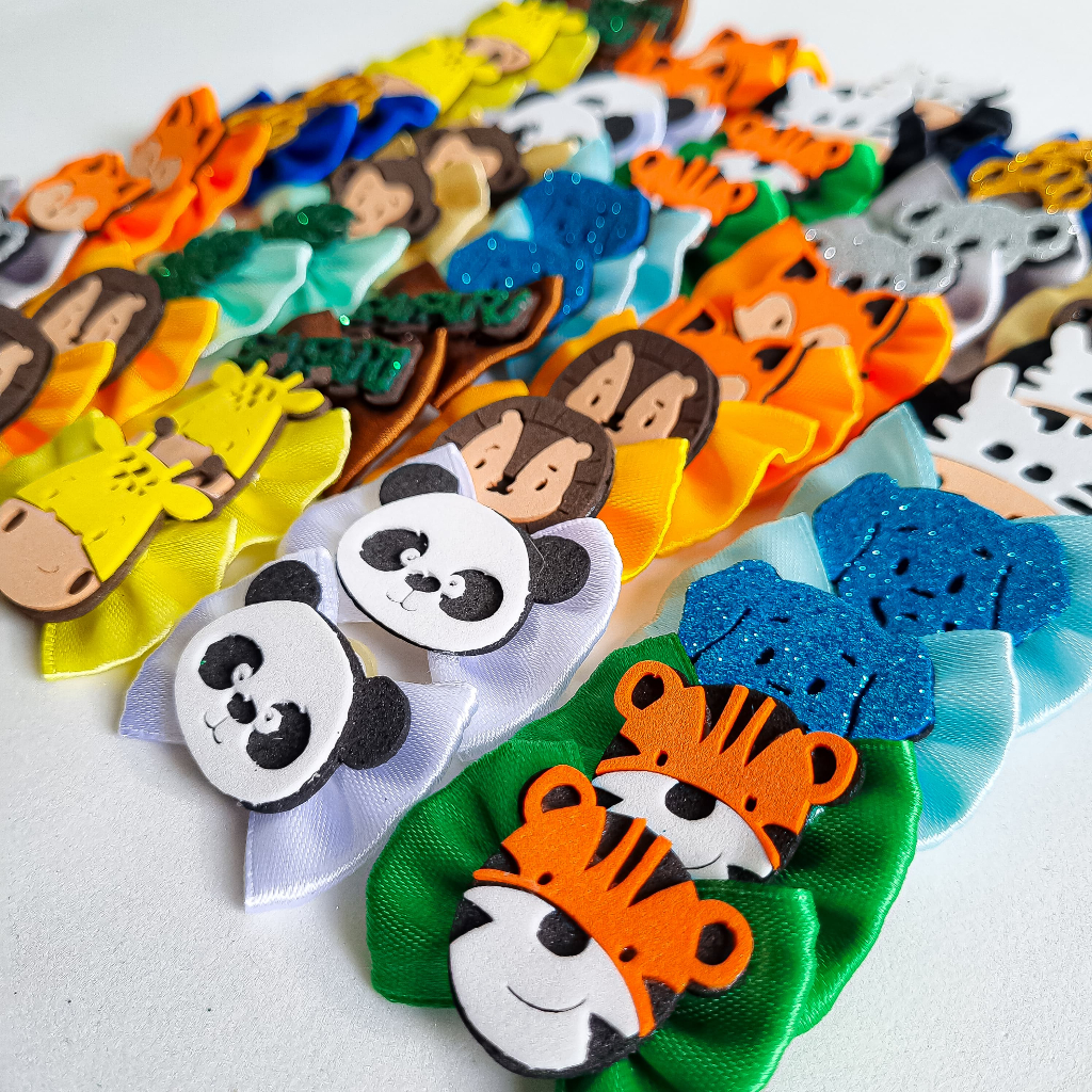 50 Laços Pet M Safari luxo | Melhor Custo-Benefício Atacado Aplique EVA corte a laser | Envio Rápido