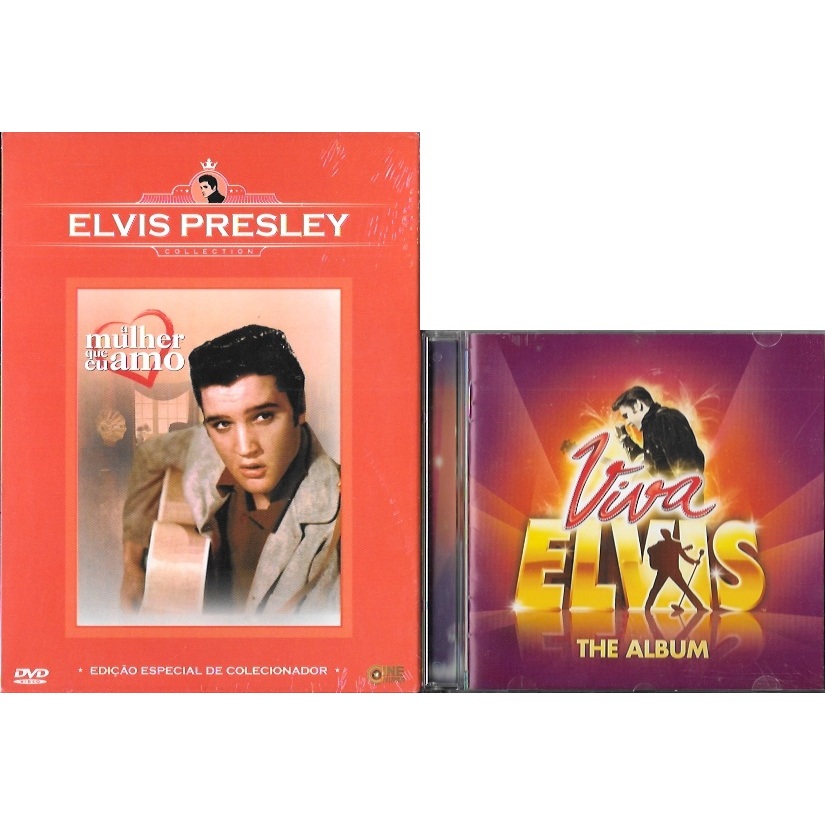 Kit Elvis Presley: DVD A mulher que eu amo (filme de drama) dublado + CD Viva Elvis (c/ Thalia)