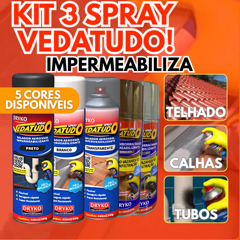 Impressionante! Spray Impermeabilizante com 50% Off! 🛠️