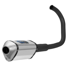Escapamento Escape Moto Pro Tork Mini 3 Compatível Cg Titan 1976 À 1999 Curva Preta