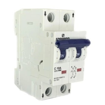 DISJUNTOR BIFASICO 10A CURVA C DIN