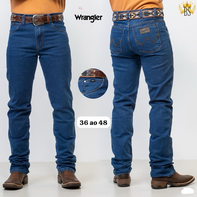 Calça jeans masculina Wrangler Country: resistência, conforto e muito estilo pra quem vive a pegada do campo,.💥🤠 — imagem 2 de 2