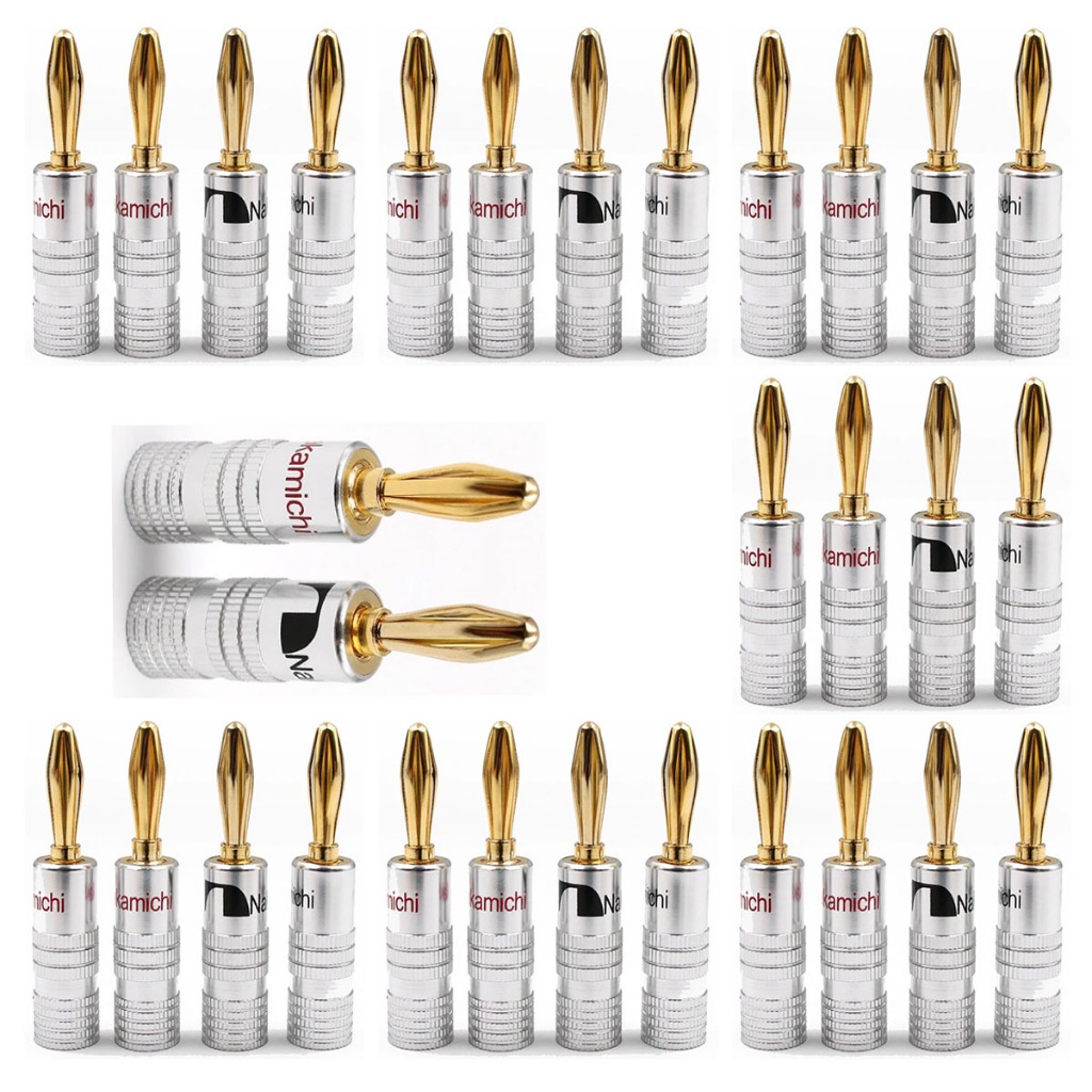 Kit 22 Plug Nakamichi 24k Caixa De Som Receiver Home Theater Amplificador