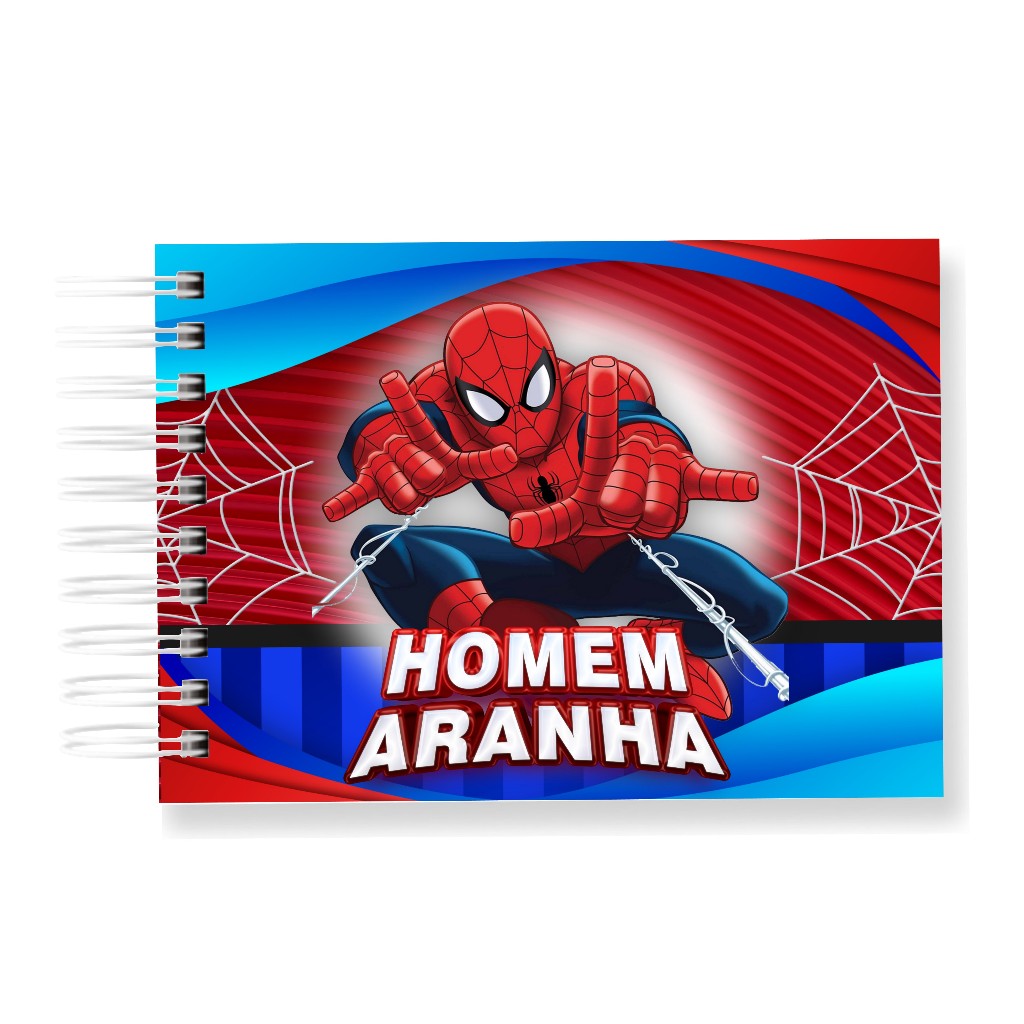 Livro de Colorir Homem Aranha 50 Folhas 180G Caderno de Desenho Pintura Coloring Book SEM PERSONALIZAÇÃO em Oferta na Shopee