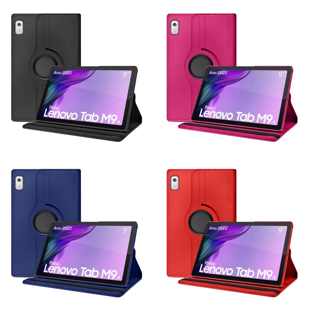 kit Capa e pelicula tablet M9 Lenovo 9 Polegadas giratória. ENVIO IMEDIATO.