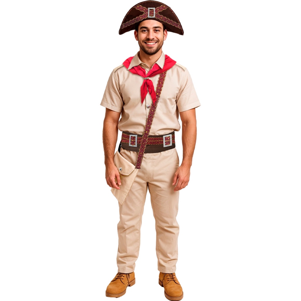 Roupa Lampião Cangaceiro Adulto Masculino Luxo Com Chapéu E Bolsa Festa Junina em Oferta na Shopee
