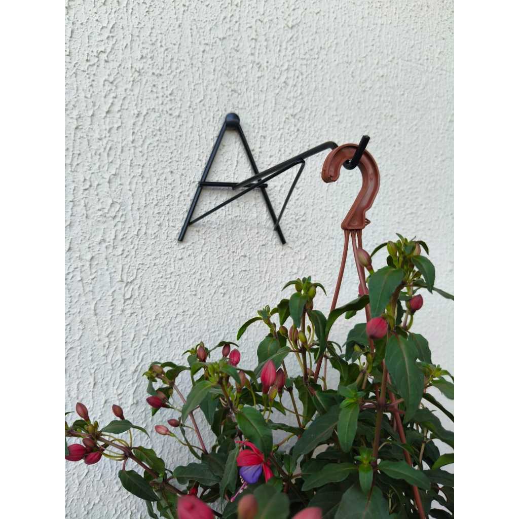 Gancho Suporte A de Ferro 20cm para Vasos e Xaxim – Reforçado, Preto Fosco, Ideal para Jardim em Oferta na Shopee