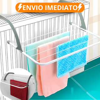 Varal Portátil Para Apartamento Secador De Roupas Prático e Retrátil Para Janela e Parede em Oferta na Shopee