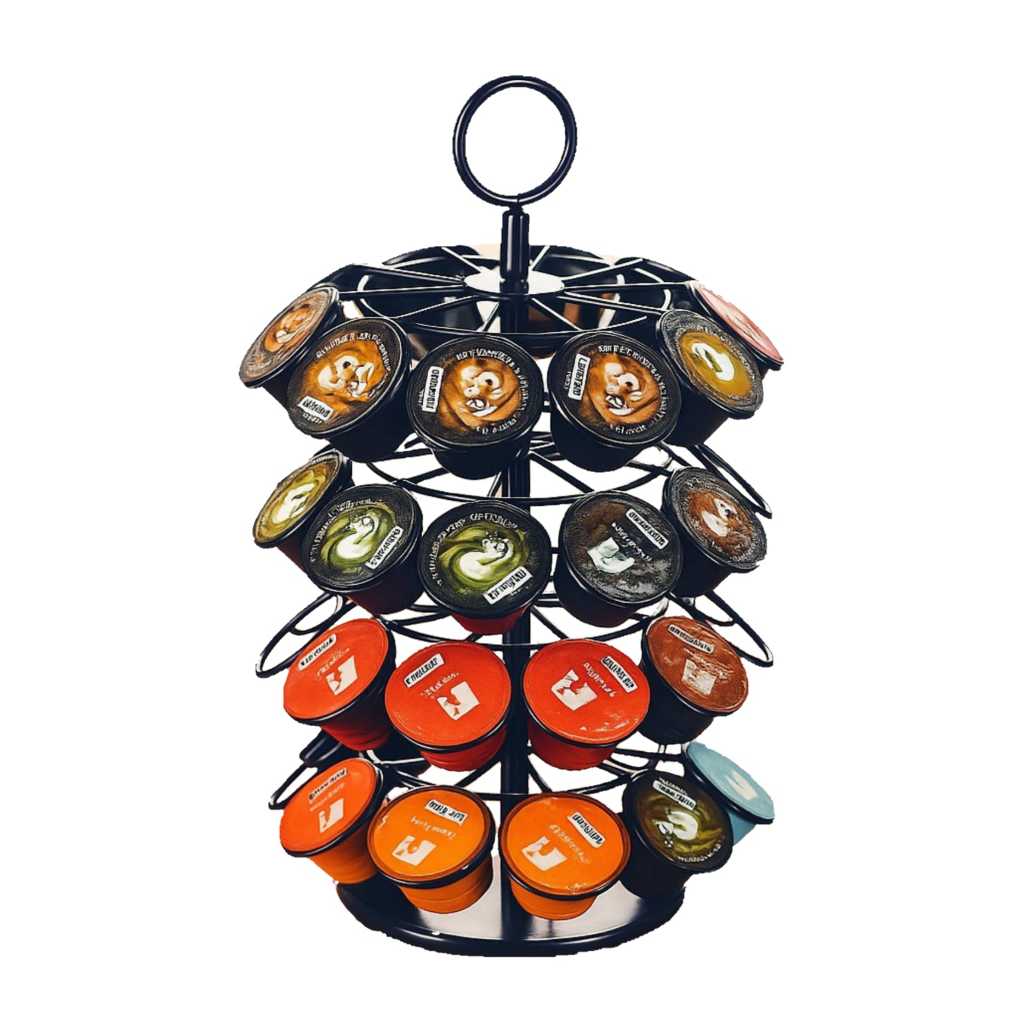 Porta Cápsulas Organizador Inox Giratório 40 Unidades Compatível com Três Corações Pop Plus Mimo