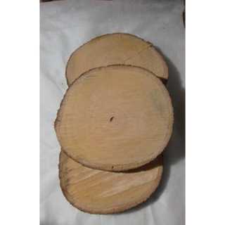 5 Bolachas de Madeira Rústica 23 centímetros em Oferta na Shopee