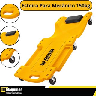 Carrinho Esteira para Mecânico 150Kg C/ Apoio Estofado Ergonômico FST079 - Fasterr em Oferta na Shopee