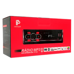 Radio Para Carro Som Automotivo Com Usb, Bluetooth E Leitor De Cartão Sd