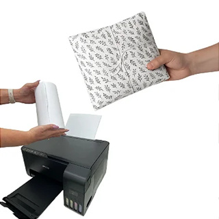 Bobina Papel Seda A4 210mmX50m 50g para impressora de pequeno formato em Oferta na Shopee