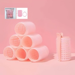 Kit 6 Bobs Grandes Cabelo Velcro Modeladores +6 Prendedores,DIY Styling Tool tamanho unico 6.3x4 CM em Oferta na Shopee