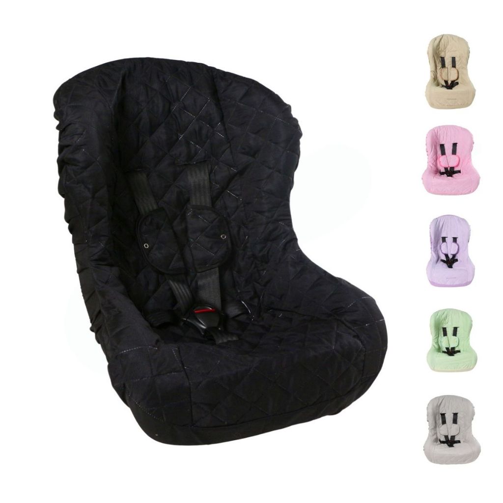 Capa para Cadeirinha de Carro de Bebê Menino Menina com Protetor de Cinto - 03 Peça