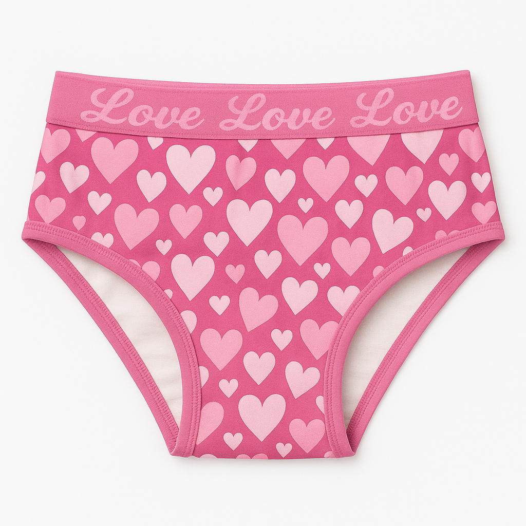 Calcinha Infantil Menina Microfibra Cós Grosso Estampada | Empório Da Roupa