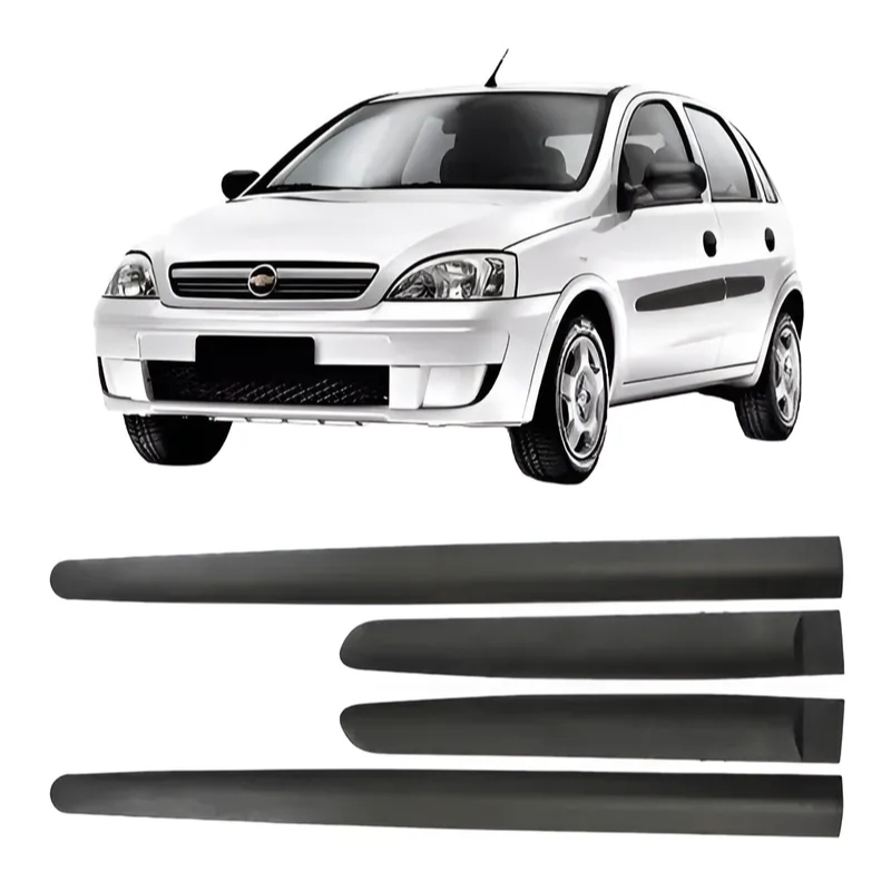 Kit Frisos Lateral Novo Corsa Hatch Sedan Maxx Premium Largo em Oferta na Shopee