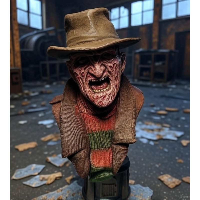 Freddy Krueger Busto-Colecionavel-A Hora do Pesadelo-resina