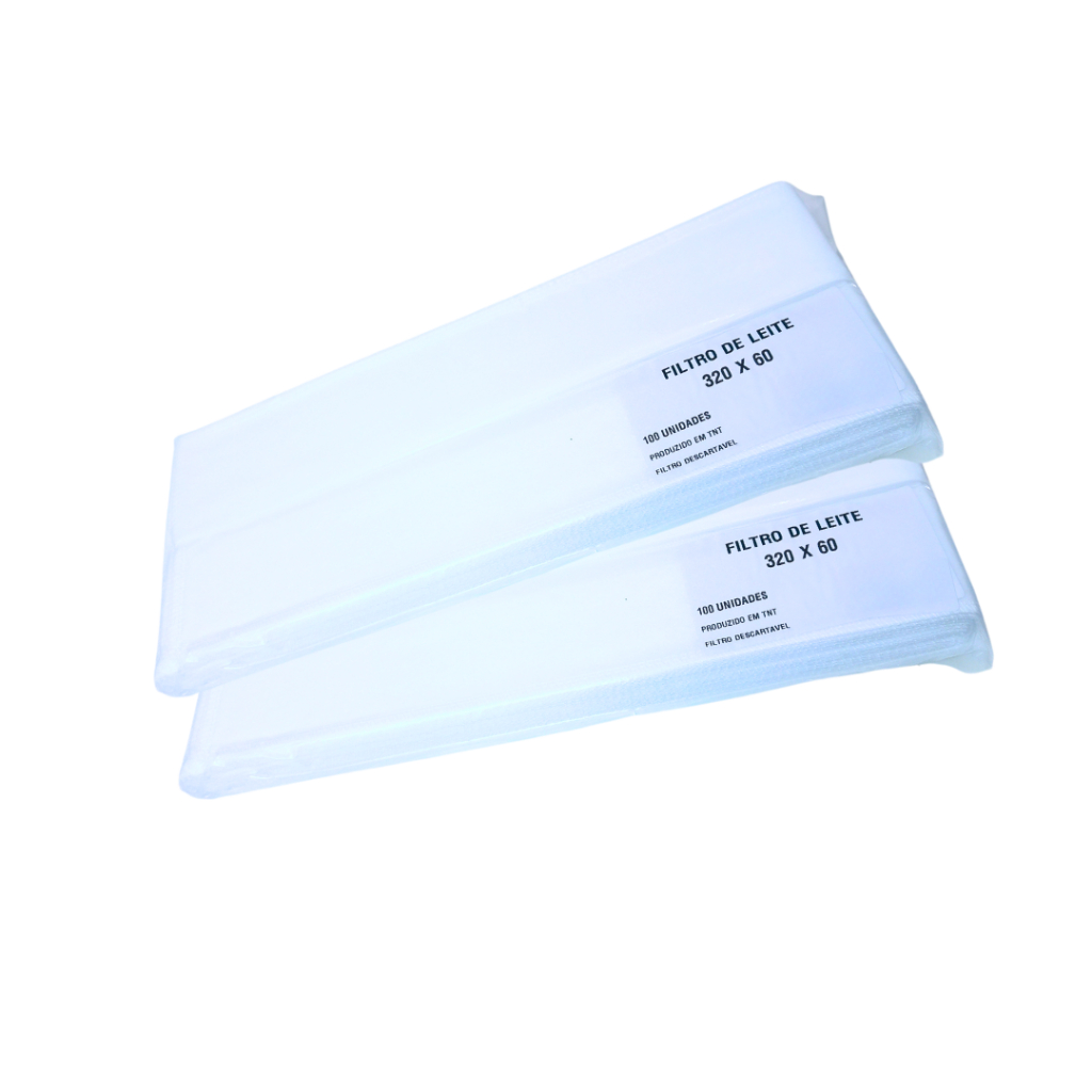 Filtro de Leite TNT Descartável 320 X 60 C/200 TNT Coador de Leite Peneira de leite para Ordenha