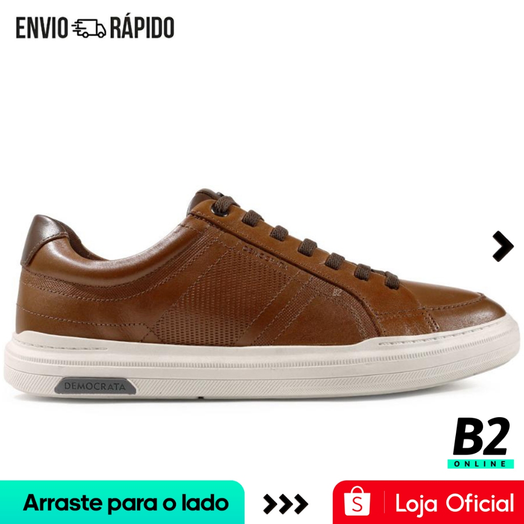 Sapatênis Democrata Denim Luke Masculino Original Com Nota Fiscal e Garantia - Men Shoes