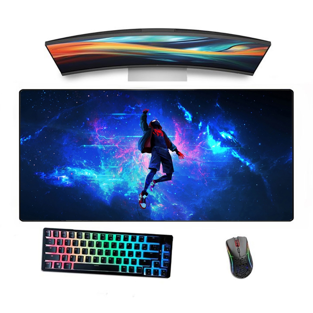 Mousepad Gamer Ergonómico Borda Costurada Estampado Hmem Aranha Miles