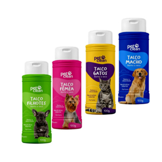 Talco para banho a seco em seus pets: macho, fêmea, filhote e gatos, seu pet vai amar - ENVIO IMEDIATO em Oferta na Shopee