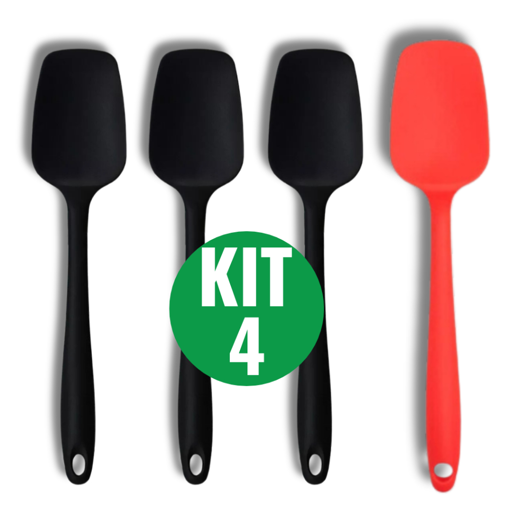 Conjunto de Espátulas Reta De Silicone Quadrada grande Espátula antiaderente em Oferta na Shopee